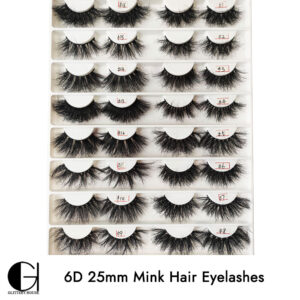 25mm 6D Mink Hair Eyelashes
