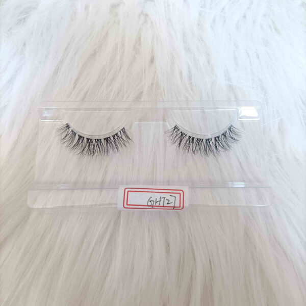 GHT27, Clear Band Mink Hair Eyelash, Natural Eyelash