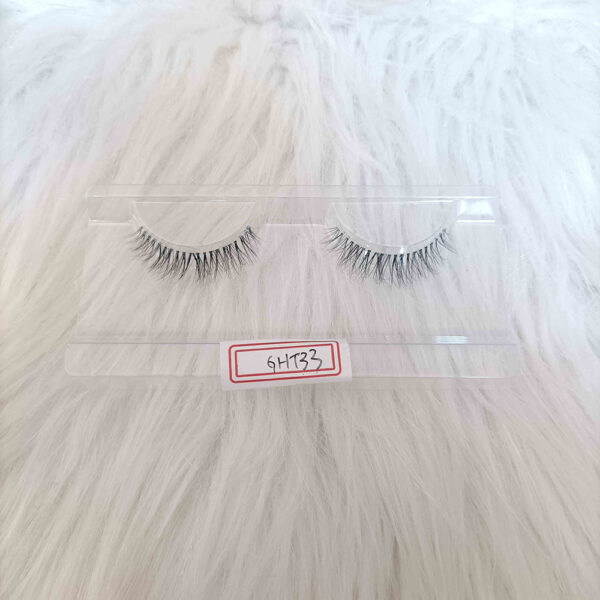 GHT33, Clear Band Mink Hair Eyelash, Natural Eyelash