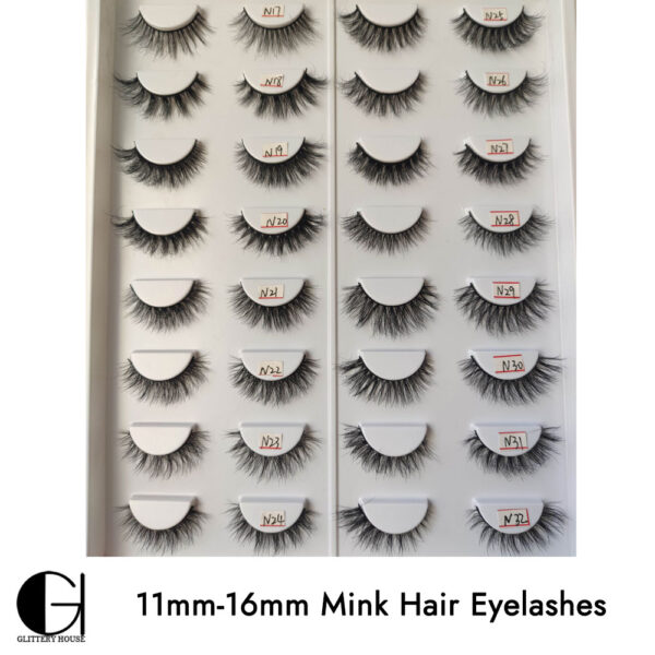 11mm-16mm Mink Hair Eyelashes - Image 2