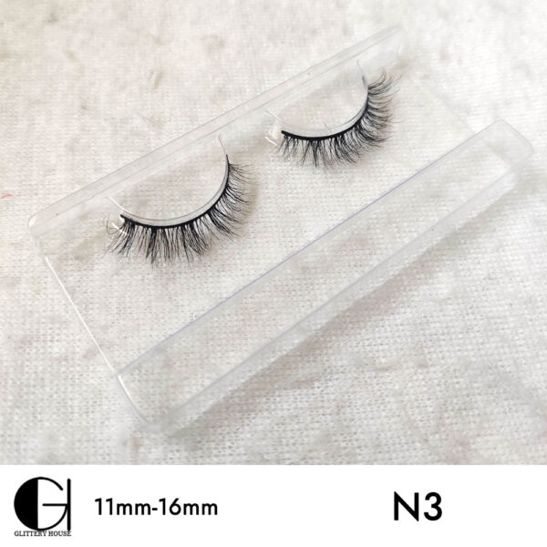 11mm-16mm Mink Hair Eyelashes N03 - Image 2