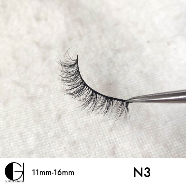 11mm-16mm Mink Hair Eyelashes N03 - Image 3