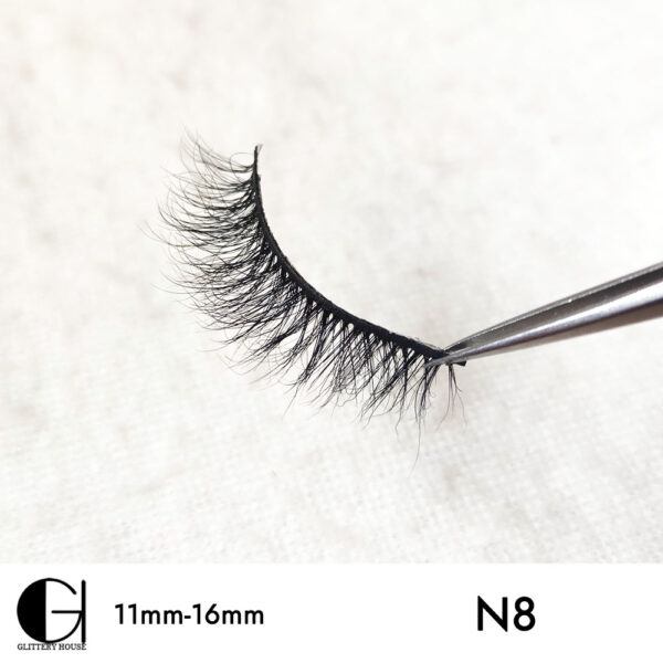 11mm-16mm Mink Hair Eyelashes N08 - Image 3
