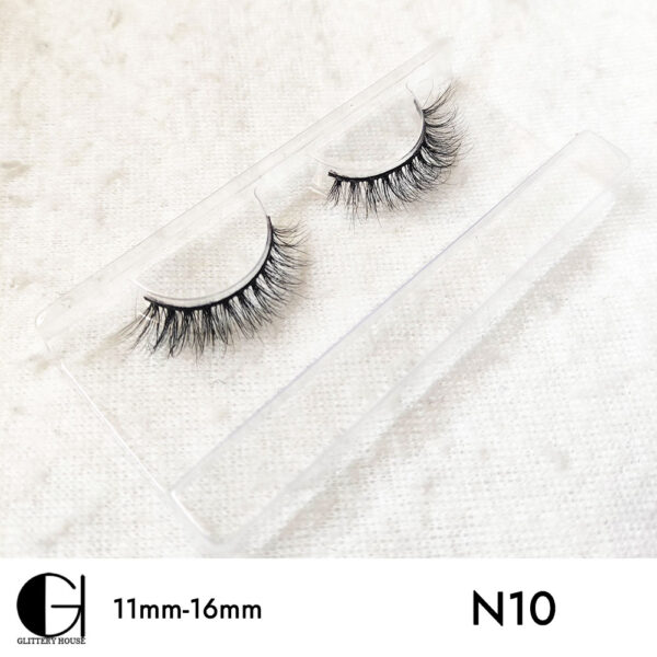 11mm-16mm Mink Hair Eyelashes N10 - Image 2