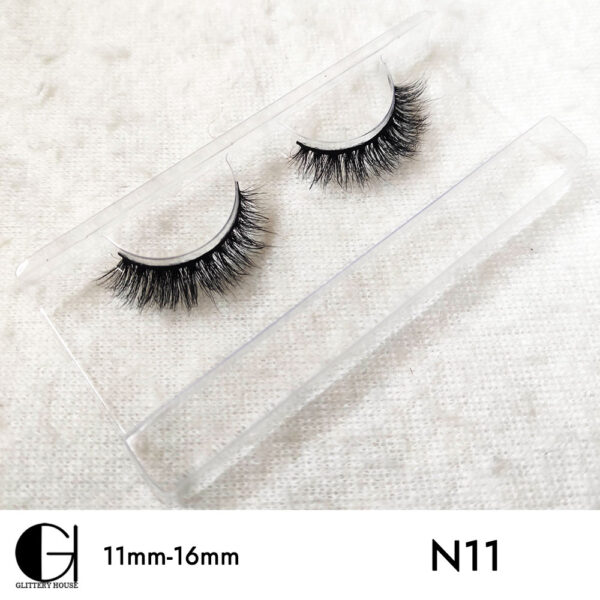 11mm-16mm Mink Hair Eyelashes N11 - Image 2