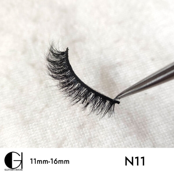 11mm-16mm Mink Hair Eyelashes N11 - Image 3