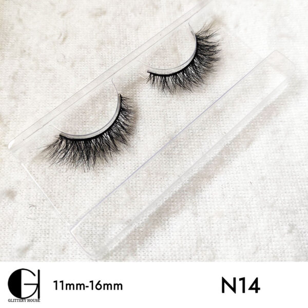 11mm-16mm Mink Hair Eyelashes N14 - Image 2