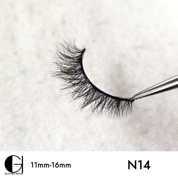 11mm-16mm Mink Hair Eyelashes N14 - Image 3