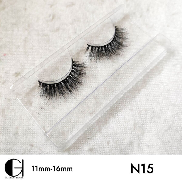 11mm-16mm Mink Hair Eyelashes N15 - Image 2
