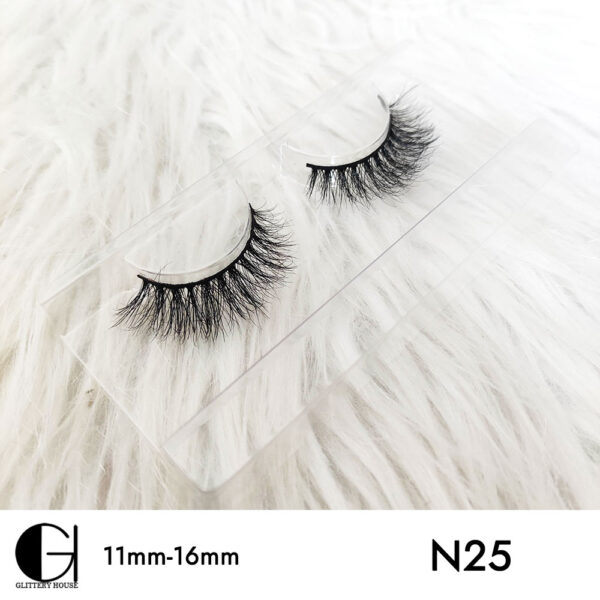11mm-16mm Mink Hair Eyelashes N25 - Image 2