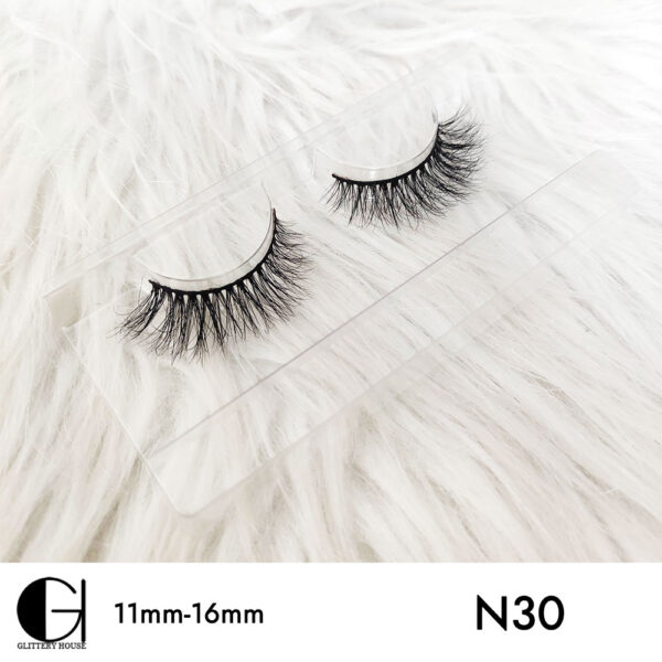 11mm-16mm Mink Hair Eyelashes N30 - Image 2