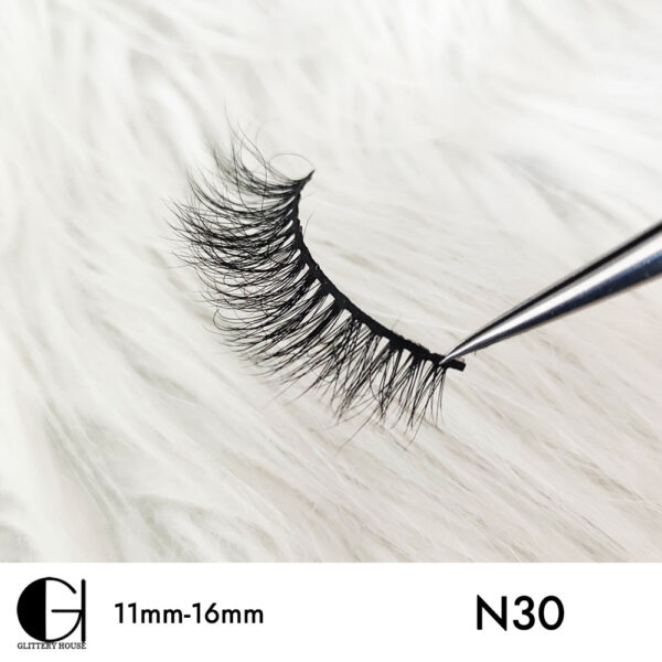 11mm-16mm Mink Hair Eyelashes N30 - Image 3