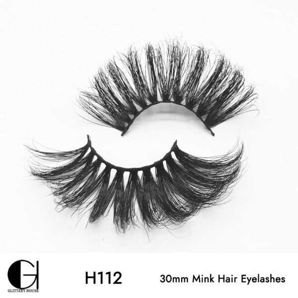 H112, 30mm Mink Hair Eyelashes