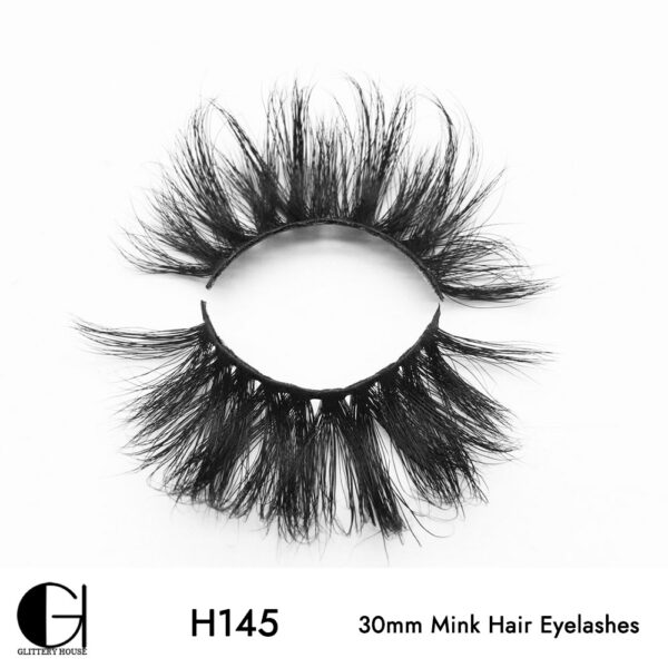 H145, 30mm Mink Hair Eyelashes - Image 2