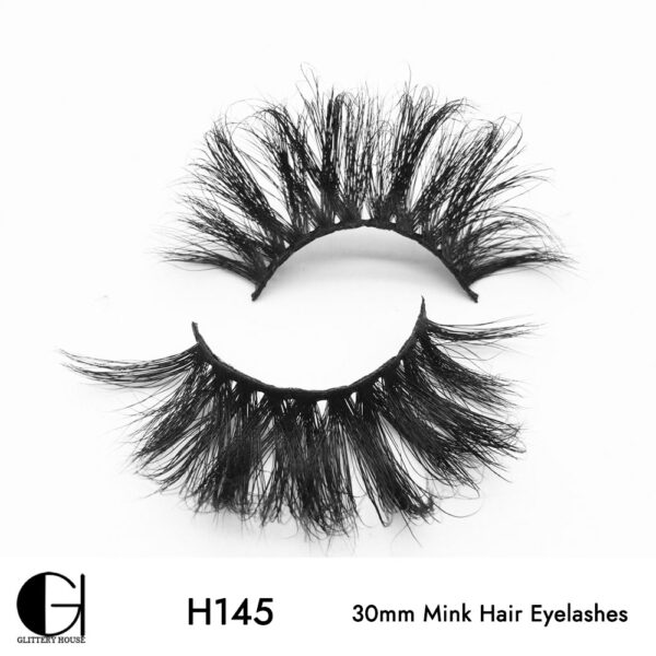 H145, 30mm Mink Hair Eyelashes