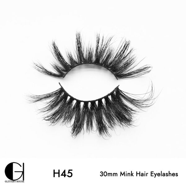 H45, 30mm Mink Hair Eyelashes - Image 2
