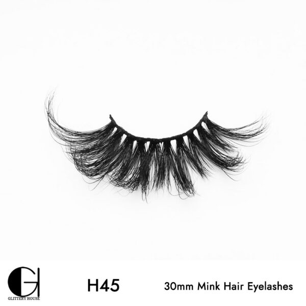 H45, 30mm Mink Hair Eyelashes - Image 3