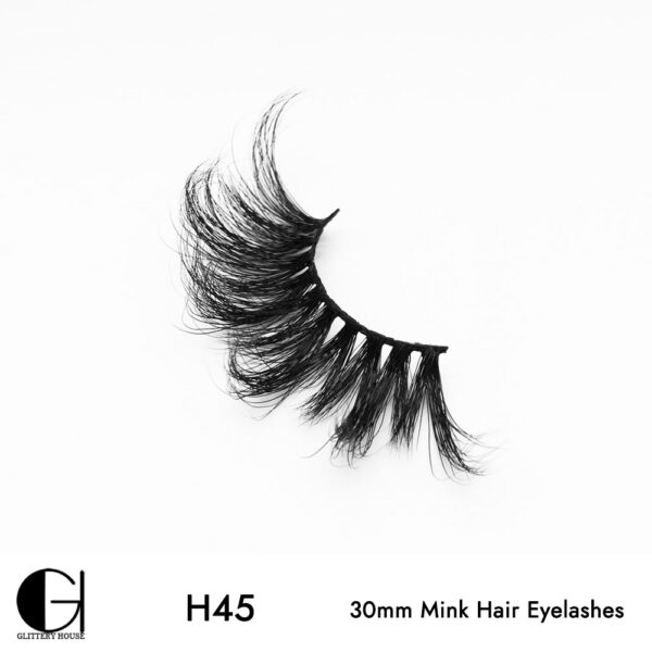 H45, 30mm Mink Hair Eyelashes - Image 4