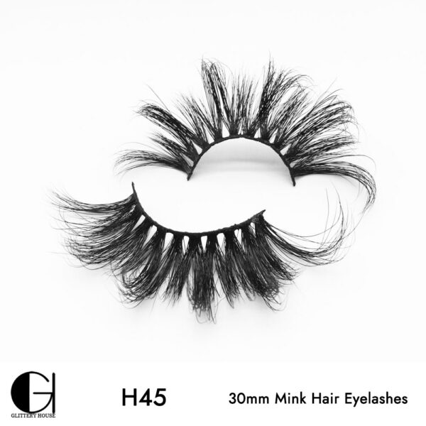 H45, 30mm Mink Hair Eyelashes