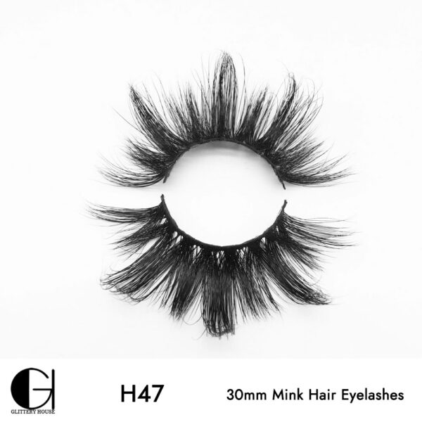 H47, 30mm Mink Hair Eyelashes - Image 2