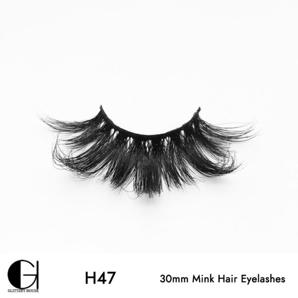 H47, 30mm Mink Hair Eyelashes - Image 3