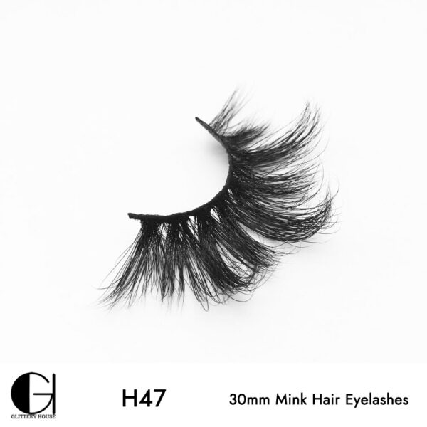 H47, 30mm Mink Hair Eyelashes - Image 4
