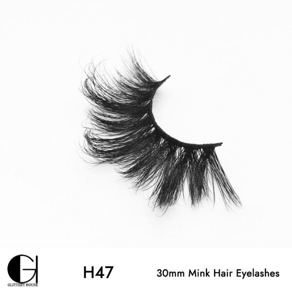 H47, 30mm Mink Hair Eyelashes - Image 5
