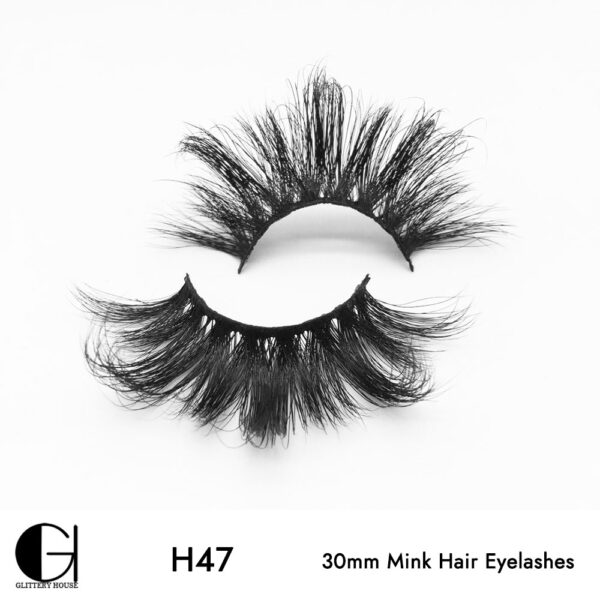 H47, 30mm Mink Hair Eyelashes