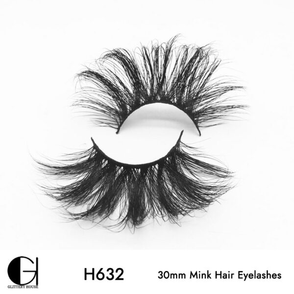 H632, 30mm Mink Hair Eyelashes