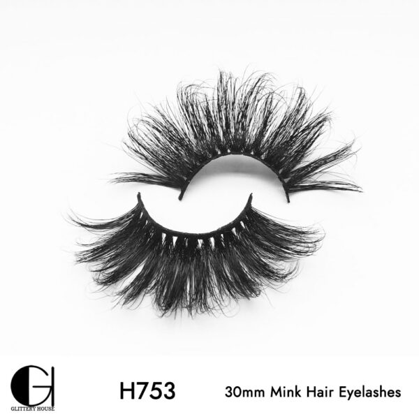 H753, 30mm Mink Hair Eyelashes