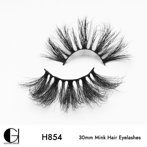 H854, 30mm Mink Hair Eyelashes