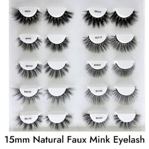 15mm Natural Faux Mink Eyelashes