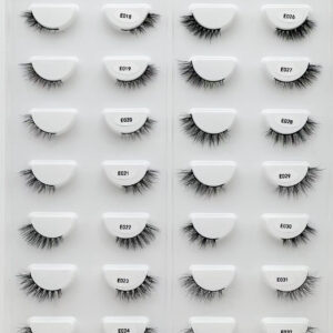 half lash, faux mink eyelashes