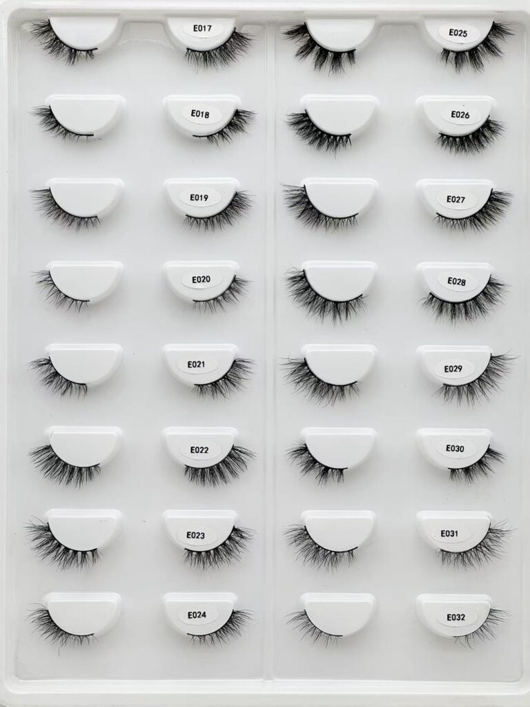 half lash, faux mink eyelashes