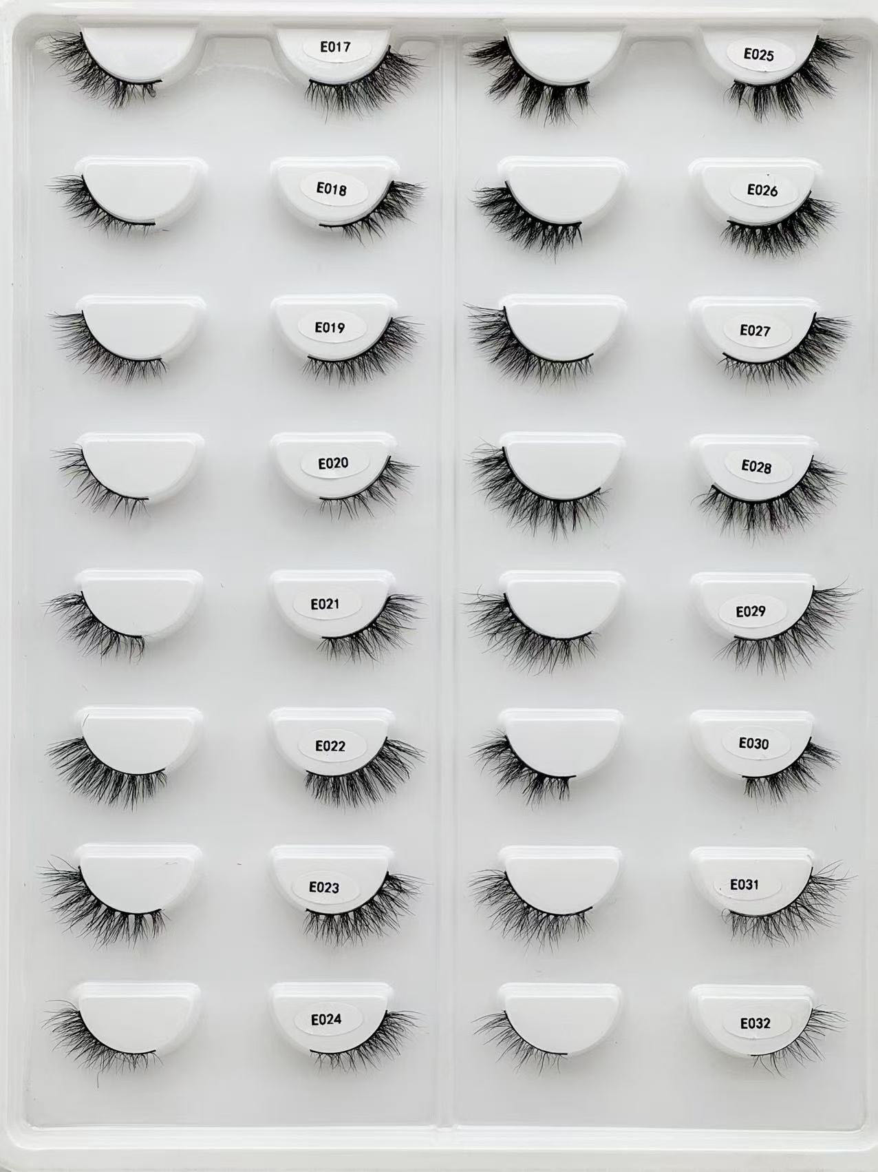 half lash, faux mink eyelashes
