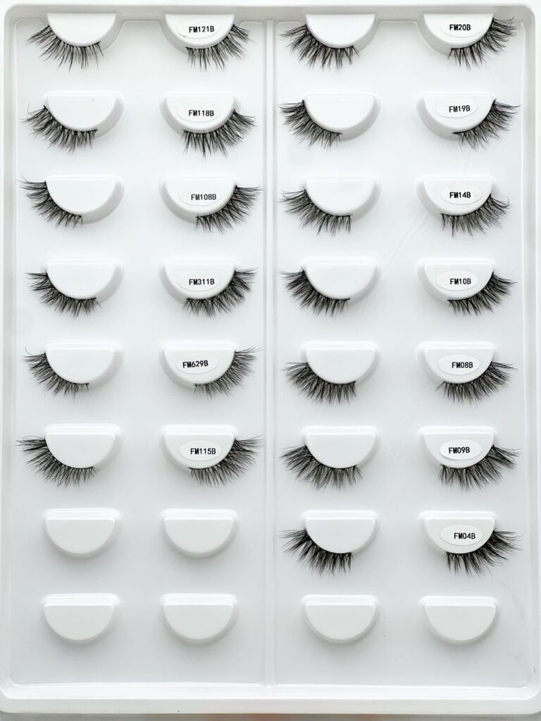 half lash, faux mink eyelashes